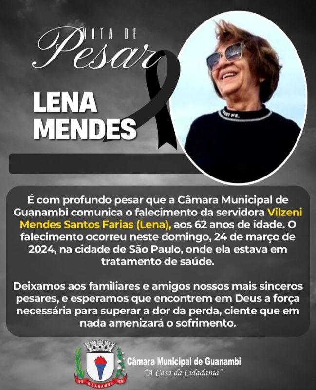Morreu em São Paulo a senhora Lena, servidora da Câmara de Guanambi há mais de 40 anos — imagem 2